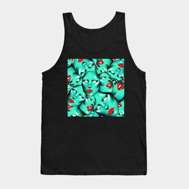 Million Faces Tank Top by Elinor Keat